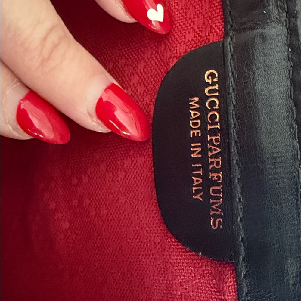 Vintage Gucci Sherry Line black red  GG Canvas Clutch - Picture 13 of 13
